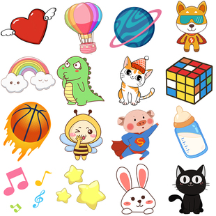 刺绣补丁贴高级可爱儿童布贴羽绒服自粘免缝衣服裤 子毛衣修补破洞