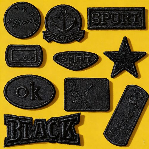 黑色布贴羽绒服补丁贴无痕修补