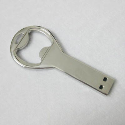 定制高速创意不锈钢 开瓶器U盘64G 钥匙型 开酒器u盘 定做LOGO