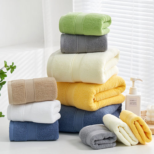 3-piece bath towel set cotton hotel towel soft square towel