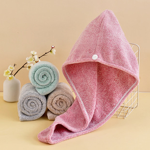 珊瑚绒速干毛巾浴帽absorbent wrap head showercap dry hair cap