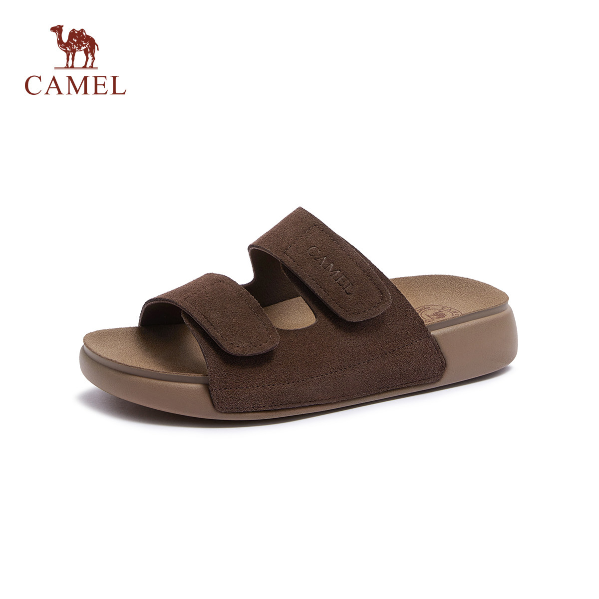 骆驼女鞋勃肯鞋2026春夏新款厚底沙滩鞋拖鞋外穿凉拖休闲凉鞋女