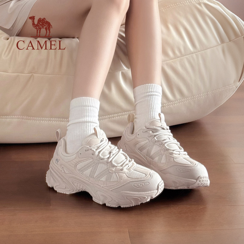 骆驼复古老爹鞋女厚底增高运动鞋