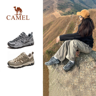 百搭徒步鞋 骆驼女鞋 2026春夏网面老爹鞋 时尚 户外登山鞋