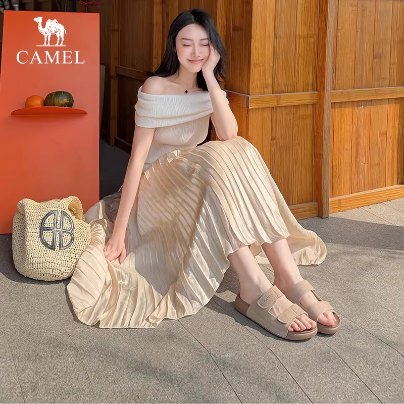 骆驼【松包2代】升级轻软厚底勃肯鞋 全帮/半拖