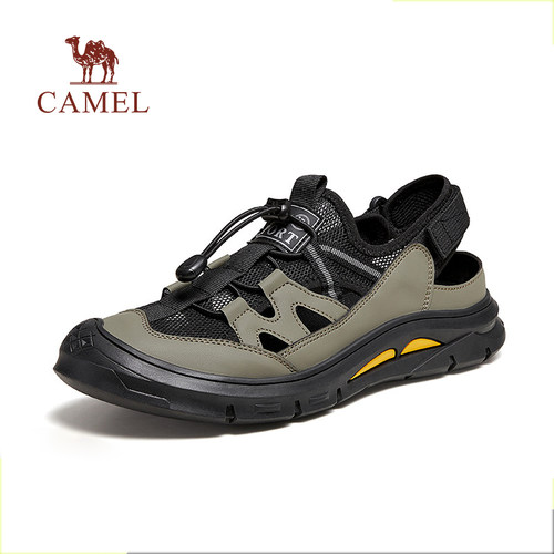 骆驼凉鞋男款夏季爸爸休闲户外运动防滑耐磨网面透气鞋子外穿溯溪