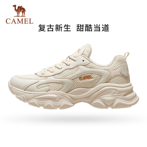 骆驼户外运动鞋女厚底增高休闲鞋
