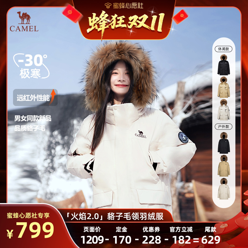 「火焰2.0」貉子毛领拒水羽绒服