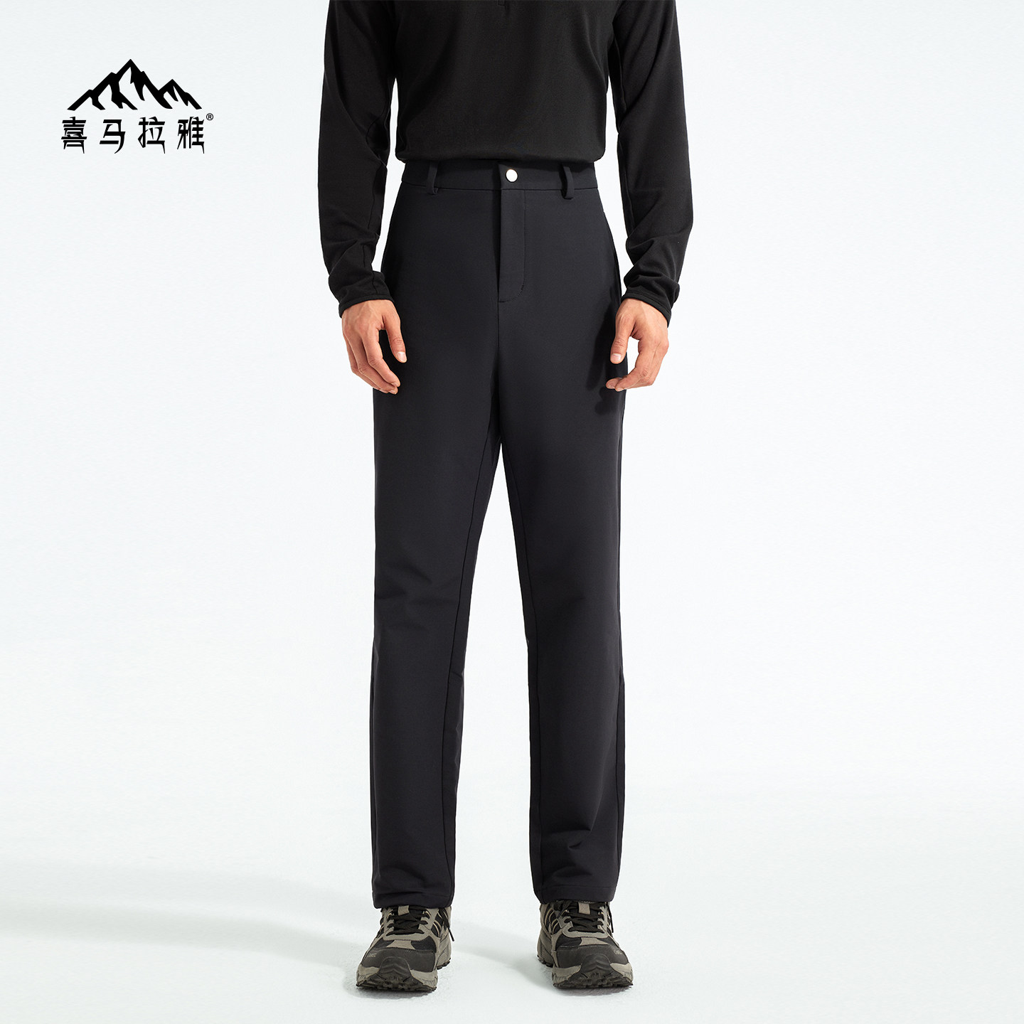 喜马拉雅软壳裤男耐磨防风防泼水户外运动登山徒步通勤男款直筒裤