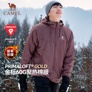 骆驼户外棉服外套男女款 2025冬拒水金标P棉衣防寒羽绒外套男