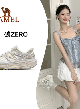 骆驼碳zero跑鞋风速2运动鞋女2025小个子增高休闲女鞋慢跑鞋