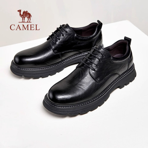 复古擦色绅士正装皮鞋