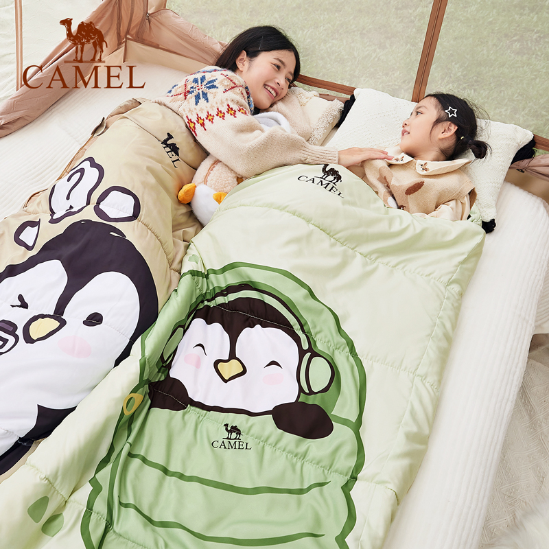 骆驼熊猫户外儿童睡袋
