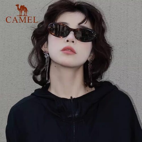 骆驼户外复古猫眼墨镜女2026偏光太阳眼镜女防晒防紫外线墨镜