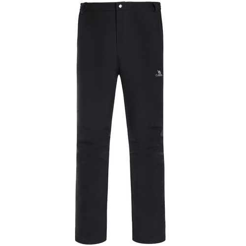 骆驼冲锋软壳裤男2025秋冬新款户外防风登山裤加绒运动休闲长裤女