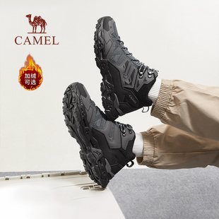 骆驼男鞋2026春季专业防水运动徒步登山鞋户外高帮休闲运动鞋女