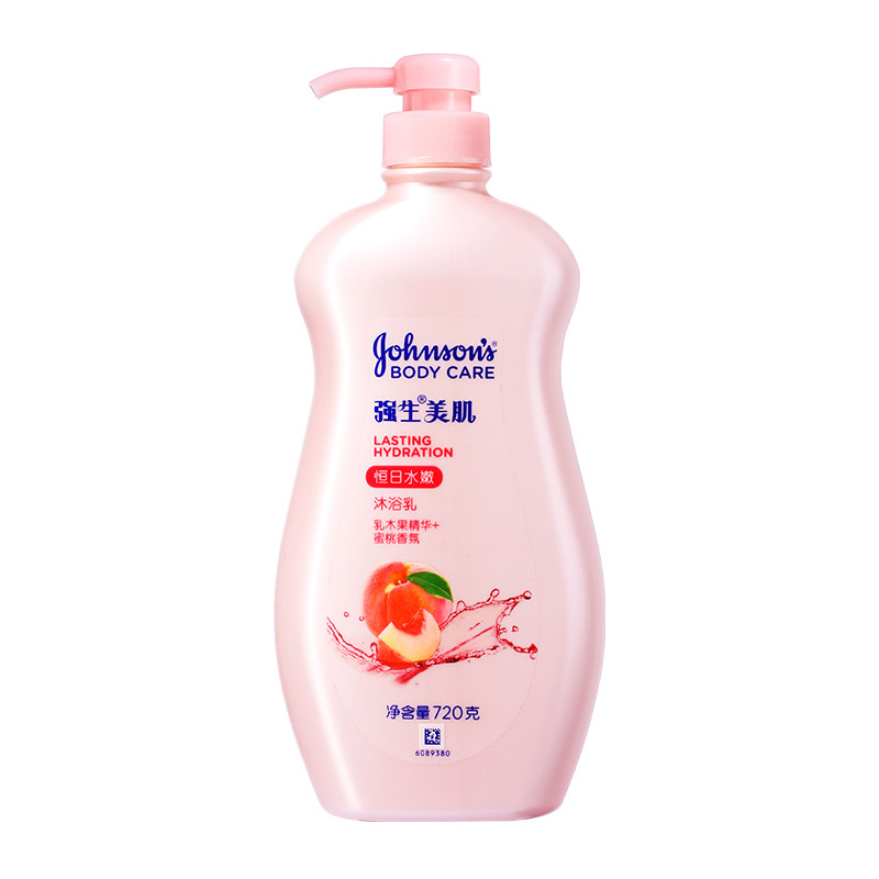 强生美肌沐浴露水嫩女男士水蜜桃子薰衣草沐浴乳液家庭装