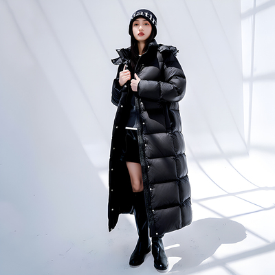 400g长款羽绒服女加厚95白鸭绒