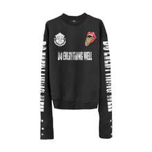 DETW 25AW*原创小众轻亚豹纹趣味舌头印花铆钉设计感长袖卫衣男女