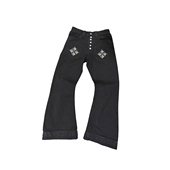 脚排扣帆布百搭高级感裤 DETW 原创小众弯刀 双裤 25ss 2000S