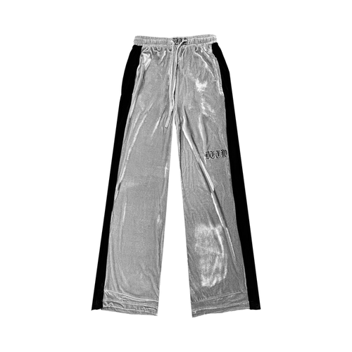 DETW高级银丝绒直筒运动卫裤