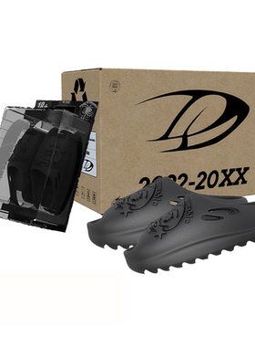 DETW 24SS系列原创周边小众夏季沙滩中性EVA蜘蛛面包造型男女拖鞋