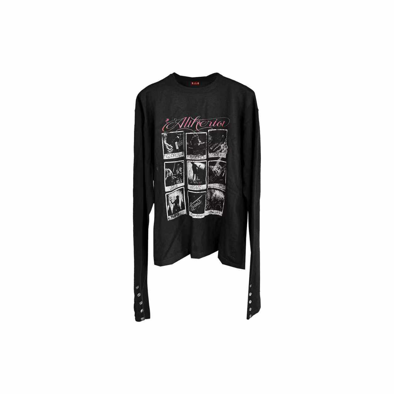 DETW 25AW*人像九宫格标语印花高支数暗黑朋克毛衣针织衫长袖男女,男装,针织衫/毛衣,淘宝优惠券,粉丝福利购,淘宝优惠卷