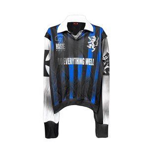 打底衫 原创小众设计感喷脏拼接撞色网眼球服长袖 男女 25AW DETW