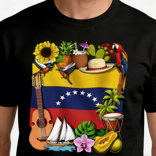 委内瑞拉 短袖 T 恤  Venezuela    Short-Sleeve T-Shirt