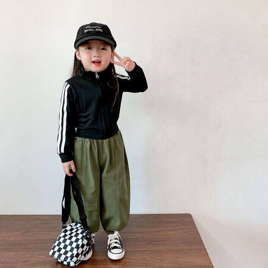 大童女装女孩工装裤套装