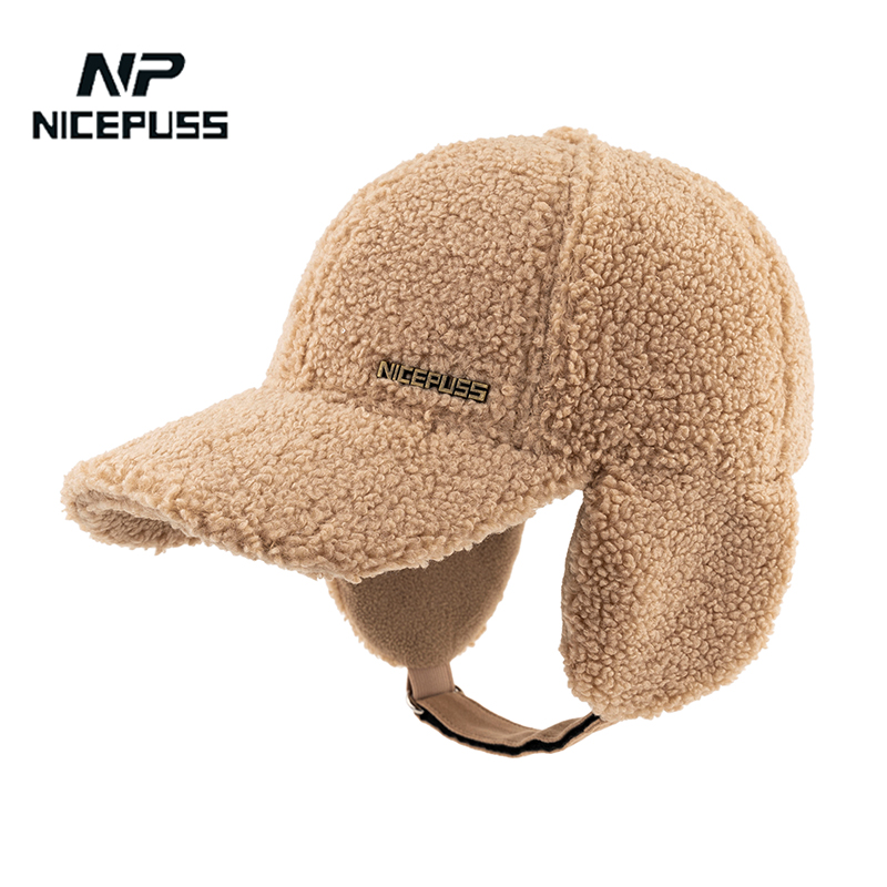 高品质帽子NICEPUSS护耳棒球帽冬