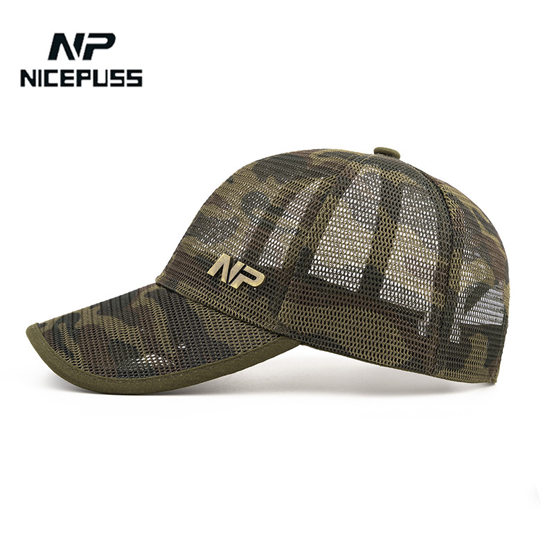 全网眼棒球帽男夏季品牌太阳帽男女通用聚酯纤维透气棒球帽大展翅