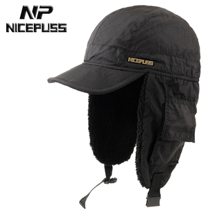 高级感帽子男款2025新款冬季防水防寒护耳帽男加绒棒球帽女雷锋帽