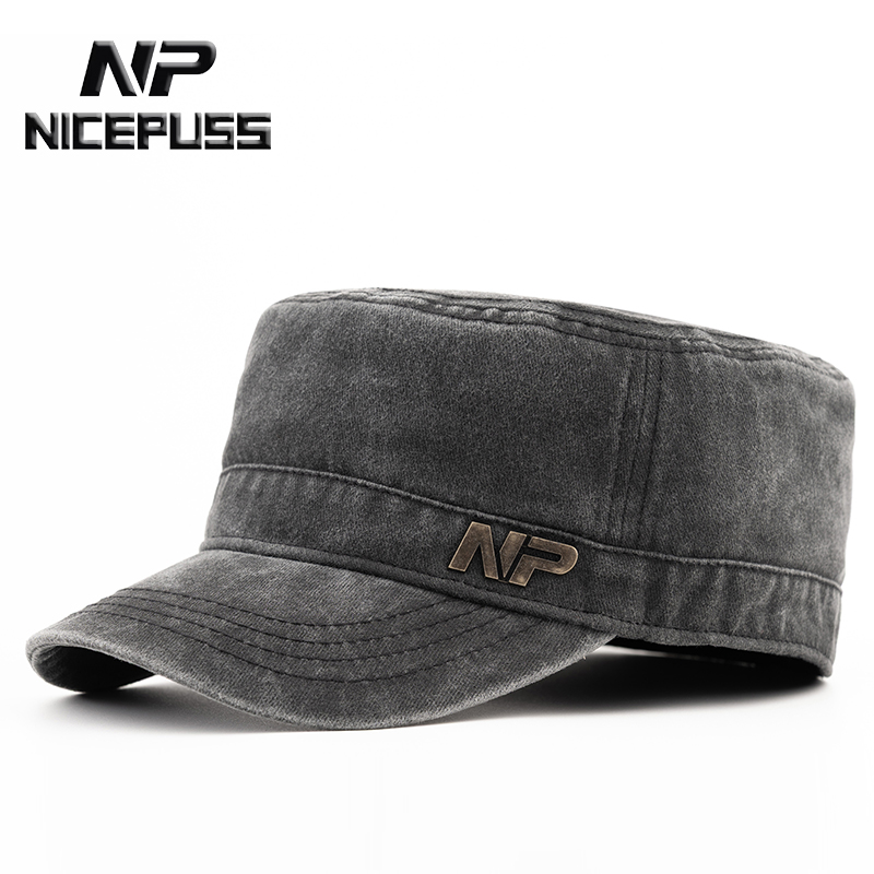 NicePuss高端水洗做旧平顶帽