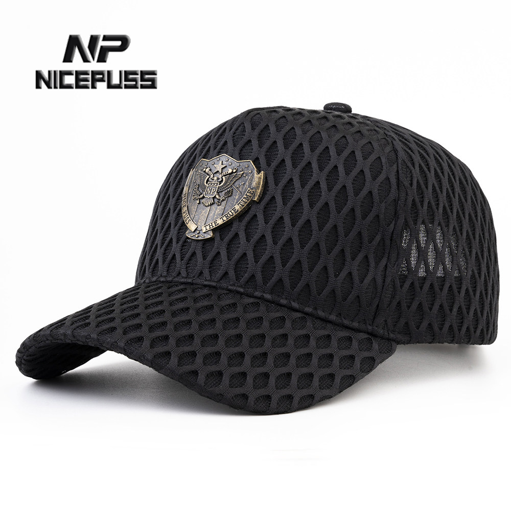 np高顶帽子夏款男帽正品鸭舌帽网帽硬顶棒球帽女显脸小高档遮阳帽