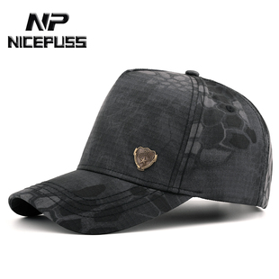 迷彩帽子男款鸭舌帽男士高端品牌高顶棒球帽女防晒遮阳帽军迷男帽
