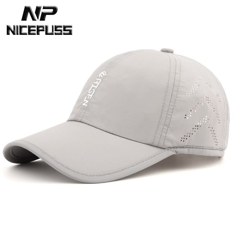 速干帽子男款夏季透气薄防晒遮阳帽户外跑步运动吸汗棒球帽太阳帽