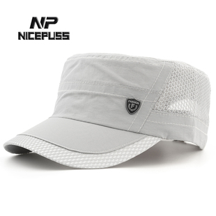 NP速干帽子夏款男帽正品薄款透气平顶帽男士鸭舌帽女帽防晒遮阳帽