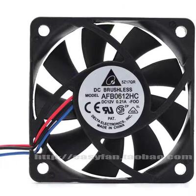 6厘米 AFB0612HC 12V 6015 6cm 双滚珠放映机测速散热风扇