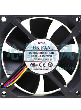 HKFAN AS8025V12 DC12V 0.50A科士达YDC9103H 3KVA/2.4KW散热风扇