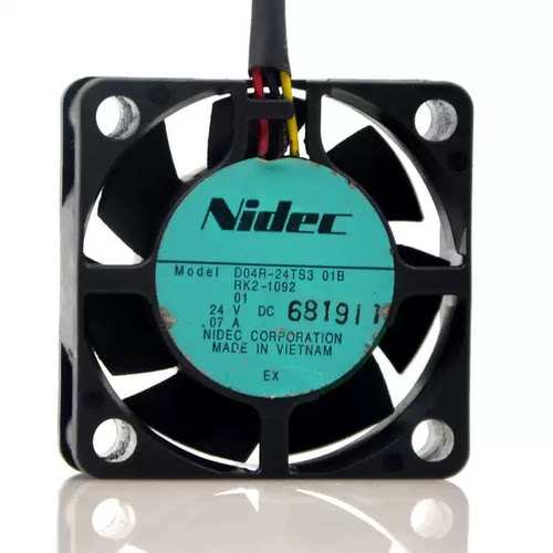 原装 NIDEC 4CM 4015 24V 0.07A D04R-24TS3 01B 打印机 散热风扇