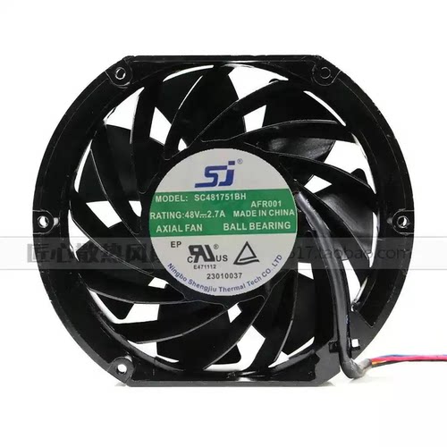 正品/SJ/直流风机 SC481751BH 48V 2.7A 暴力大风量散热风扇17CM