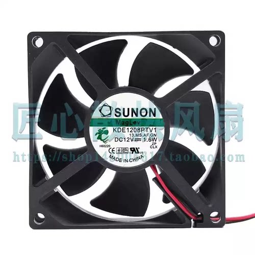 原装建准SUNON 8025 KDE1208PTV1 DC12V 1.6W 机箱 电源散热风扇