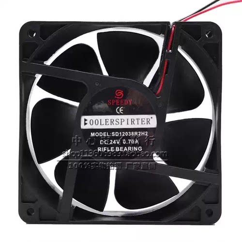 焊机风扇 SD12038R2H2 24V 0.70大风量变频器电焊机散热风扇 12CM