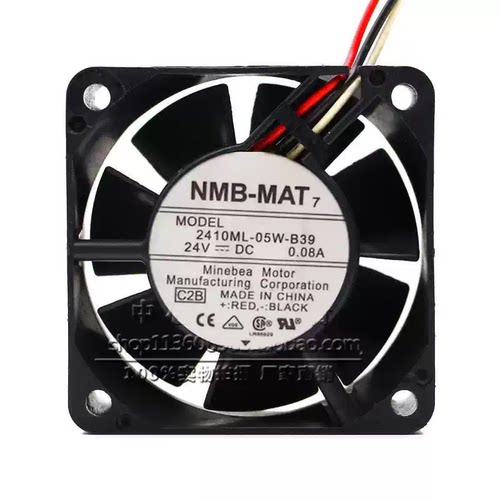 原装NMB 2410ML-05W-B39/B30 24V 0.08A 60*60*25mm 变频器风扇