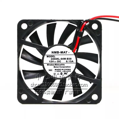 NMB 6CM超薄 6010超静音机箱风扇 12V 0.13A 2404KL-04W-B39 B30
