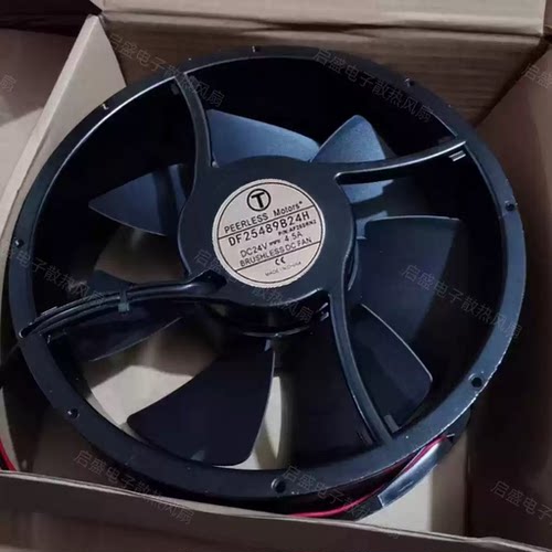 原装PEERLESS DF25489B24H 25489 24V 6.50A 25.4CM 直流散热风扇