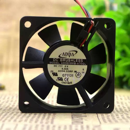 全新ADDA 12V 24V 6025 6CM散热风扇变频5v 0.32A AD0605MB-A70GL