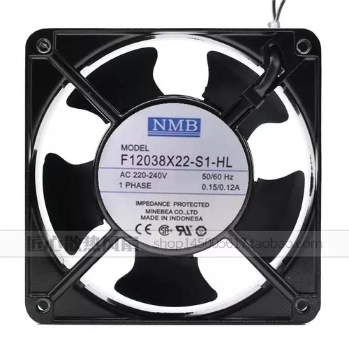 NMB 轴流/散热风扇 220V F12038X22-S1-HL 12CM/厘米120*120*38MM