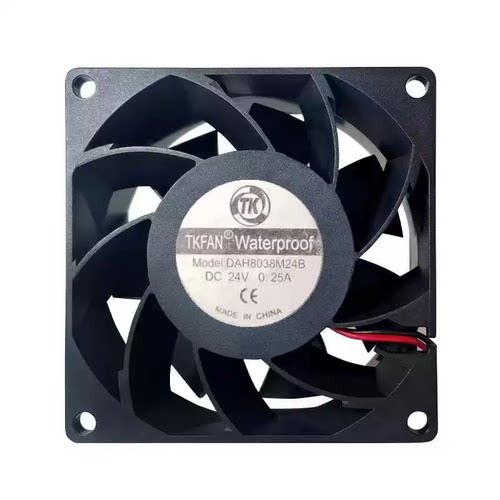 全新TKFAN Model DAH8038M24B DC24V 0.25A 变频器散热风扇